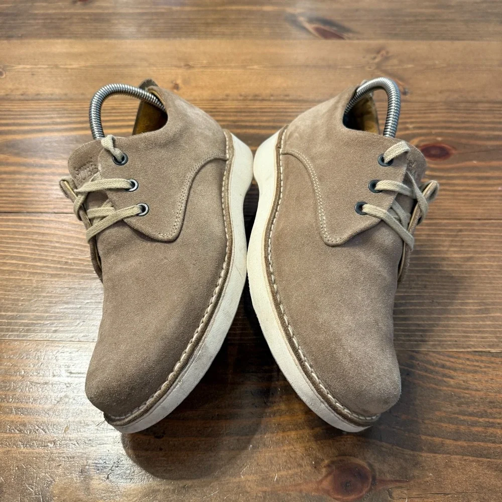 Samuel Hubbard Tan Nubuck ‎ Suede 'Free' Leather Walking Shoes Vibram Sole 7.5